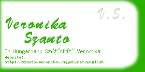 veronika szanto business card